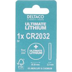 Deltaco Ultimate batteri x CR2032 Li