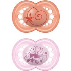 Mam Baby care Mam Pearl Ages 6 Months And Up Pacifier In Pink/purple (2-Pack) purple 2 Pack