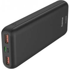 Hama PD20-HD Powerbank 20000 mAh LiPo USB-A, USB-C Antracit
