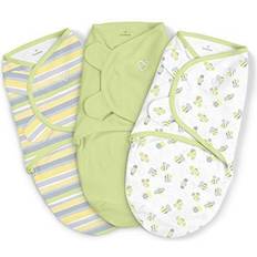 SwaddleMe Original Swaddle Small/medium 3-Pack Busy Bees Green Infant Small/medium