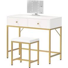 Superjare B0BBKDPKCK Dressing Table 15.7x35.4"