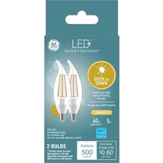 Light Bulbs GE LED Plus 60-Watt EQ CA11 Soft White Decorative LED Light Bulb (2-Pack) 93121492