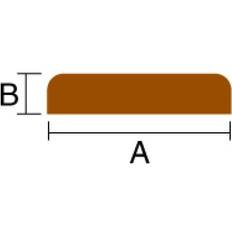 Roca Dækliste Kantliste 47x10 l=2000 647858