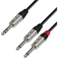 Adam Hall Cable REAN 6.3 stereo to 2 mono 0.9 m K4 YVPP 0090