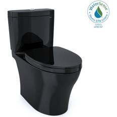 Toilets Toto Aquia IV Two-Piece Elongated Toilet with 1.28 GPF & 0.9 GPF Dual Flush In Ebony, MS446124CEMFN#51