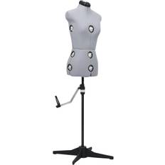 Filati e Forniture per Lavori a Maglia vidaXL Adjustable Dress Form Female Grey S Size 33-40