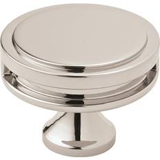 Amerock Oberon 1-3/4-in Polished Nickel Round Contemporary Cabinet Knob 1pcs