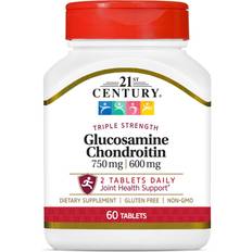 21st Century Glucosamine Chondroitin 750/600mg Triple Strength, Tablets, Count