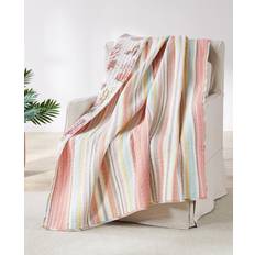 Blankets Levtex Home Coral Brighton Quilted Blankets Pink, Orange (152.4x127)