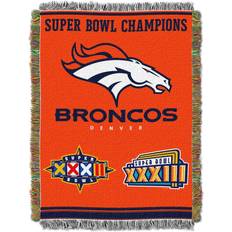 NFL Broncos Commemorative Series Throw Blankets Orange