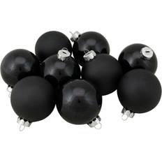 Black Decorative Items Northlight 9-Pack Black Ball Set Christmas Tree Ornament