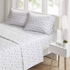 Intelligent Design Novelty Llama Printed Twin Bed Sheet Grey, Silver