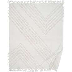 Classic Collection Edge Blankets White (170x)