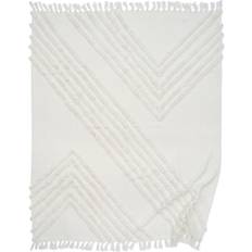 Classic Collection Edge Blankets White (170x130cm)