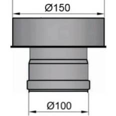 røgrør 100mm til 150mm
