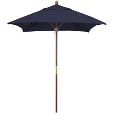 Navy blue patio umbrella California Umbrella 6-ft Navy Blue No-tilt Market Patio Umbrella