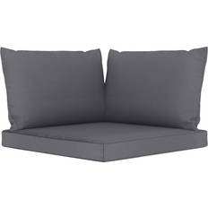 vidaXL Hynder pallesofa 3 stof Chair Cushions Grey