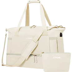 Nylon Weekend Bags Etronik Weekender Overnight Bag - Beige