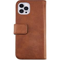 iPhone 13 Pro Genuint plånboksfodral Brun