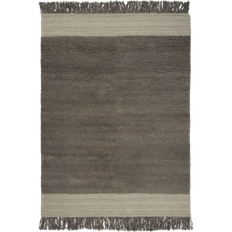 Tæppe 140 x 200 uld Linie Design Humble Act gulvtæppe 140x200 Naturfarvet, Brun, Gr�å cm