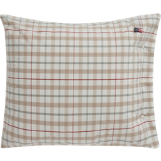 Lexington Checked Cotton Poplin Hovedpudebetræk Grå, Hvid, Multifarve, Rød, Beige (50x50cm)