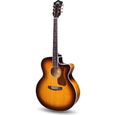 Guild Acoustic Guitars Guild F-250Ce Deluxe Dreadnought Acoustic-Electric Guitar Antique Sunburst