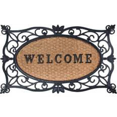 VidaXL Entrance Mats vidaXL Esschert Doormat Welcome 75x45cm Rubber Brown