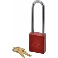 Padlocks American Lock Lock No. A1107RED Solid Aluminum Rectangular Padlock Red