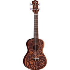 Ukuleles Luna Uke Love Music Peace Concert w/Gigbag