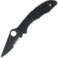 Spyderco Knive Spyderco Delica 4 Lockback Black Lommekniv