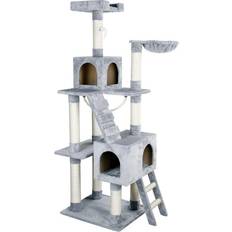 Kerbl Cat Tree Square, grau, 59x50x178cm, 81566