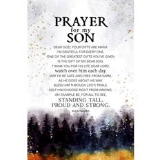 Wall Decor Dexsa Prayer For My Son Wood Plaque with Quotes Wall Decor