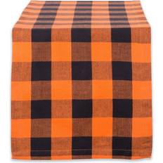 Orange Cloths & Tissues Design Imports DII Buffalo Check Classic Farmhouse Tablecloth Black, Orange