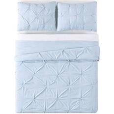 Truly Soft Everyday Pleated Duvet Cover Blue