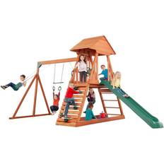 Playground on sale Creative Cedar Designs Chalet Wooden Swing Set