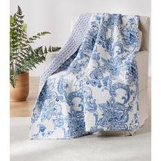 Blankets Levtex Home Throws Blankets Blue, White (152.4x127)