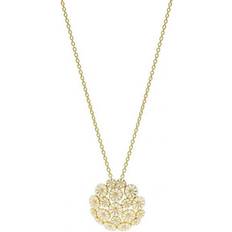 Lund Copenhagen Daisy Pendant Necklace - Gold/White