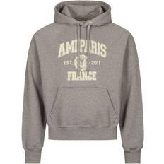 Ami Paris France Hoodie Unisex - Heather Grey