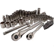 Adjustable Wrenches Craftsman 3/8 X 1/4 3/8 drive Metric SAE 6 Point Mechanic's Tool Set 81