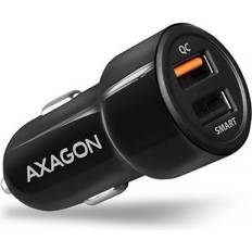Axagon PWC-QC5 Auto-Ladegerät, 1x USB-A QC 3.0 1x USB-A SmartCharge, 31,5 W, CL-Stecker schwarz