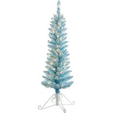 Cotton Christmas Trees Haute Decor Oic Fir Cotton Candy Pre-Lit Flocked Aritficial Christmas Tree