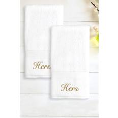 Gold Guest Towels Linum Home Textiles Personalized Hers Guest Towel Gold, White (76.2x)