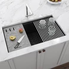 Granite Kitchen Sinks Ruvati RVG1302BK