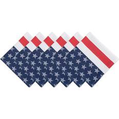 Red Cloth Napkins DII Imports Stars & Stripes Jacquard Cloth Napkin Blue, White, Red (50.8x50.8)