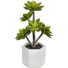 Vickerman 13-in Green Indoor Artificial Succulent Plants