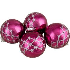 Pink Decorative Items Northlight Seasonal 80mm Pink Ball Set Christmas Tree Ornament