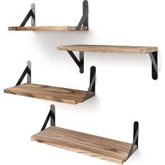 Wood Wall Shelves Floating Wall Shelf 16.5" 4