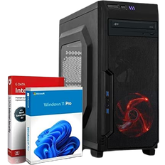 Desktop Computers Shinobee AMD Quad Gaming Computer, Athlon X4 950 4x3.8GHz, 16GB DDR4, AMD Radeon RX 550 4GB GDDR5, 256GB SSD + 500GB HDD, DVD±RW, USB 3, 802.11AC WiFi & Win 11