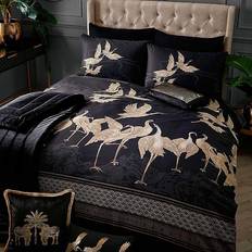 Black Bed Linen Laurence Llewelyn-Bowen Kireina Duvet Cover Black, Gold