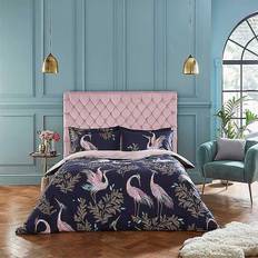 Sara Miller Dancing Cranes Thread Count Duvet Cover Blue